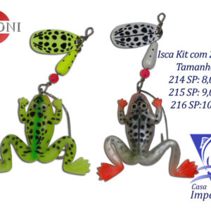 Kit Spinner de Sapo anti enrosco.