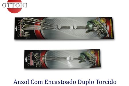 Anzol Encastoado Torcido
