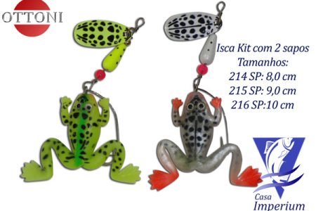 Kit Spinner de Sapo anti enrosco.